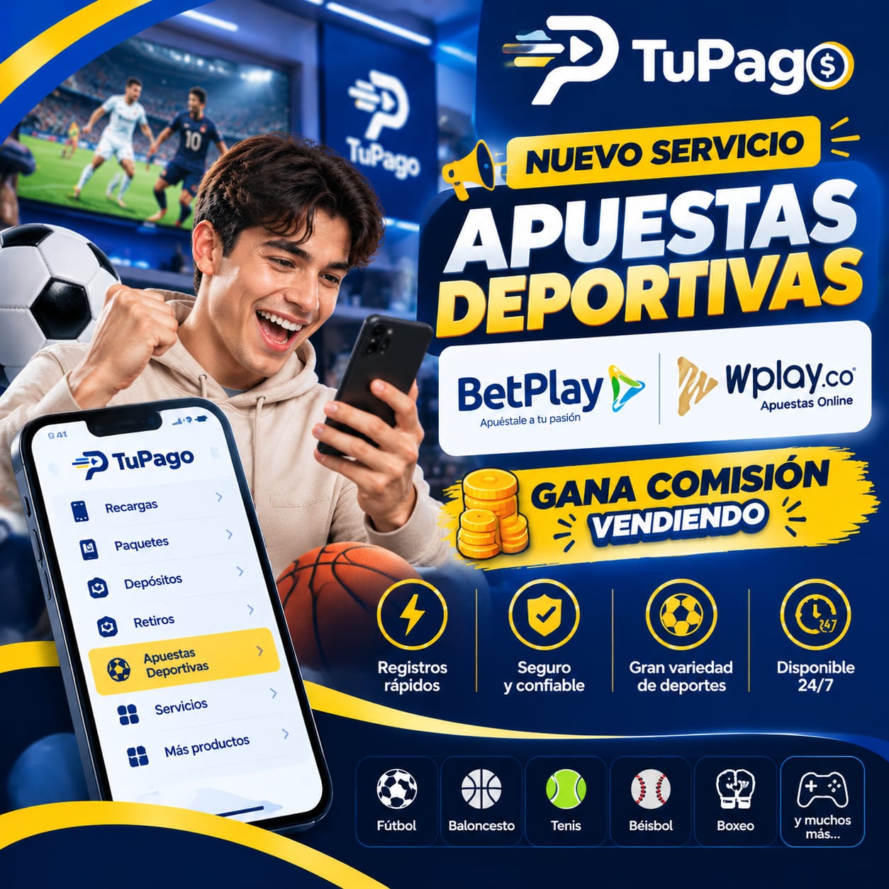 Apuestas Deportivas BetPlay y Wplay